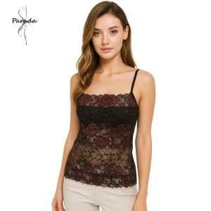 เสื้อบังทรงผ้าลูกไม้ทัั่งตัว  สายเดี่ยวปรับระดับได้ แบรนด์ Parada รุ่น CH9106