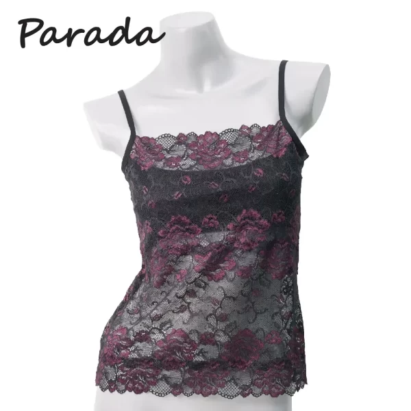 เสื้อบังทรงผ้าลูกไม้ทัั่งตัว  สายเดี่ยวปรับระดับได้ แบรนด์ Parada รุ่น CH9106