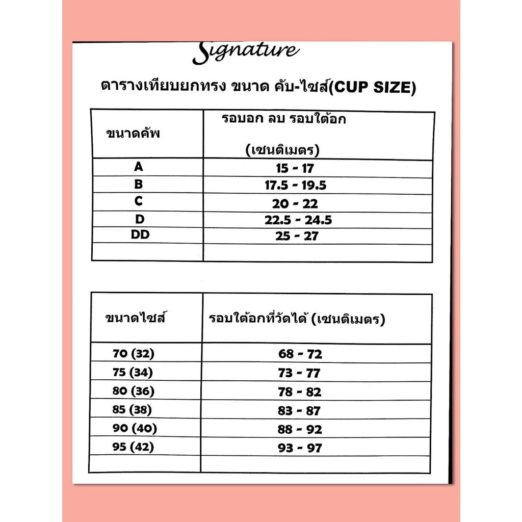 เสื้อชั้นใน แบรนด์ BSC Signature รุ่น CB7402 - Image 7