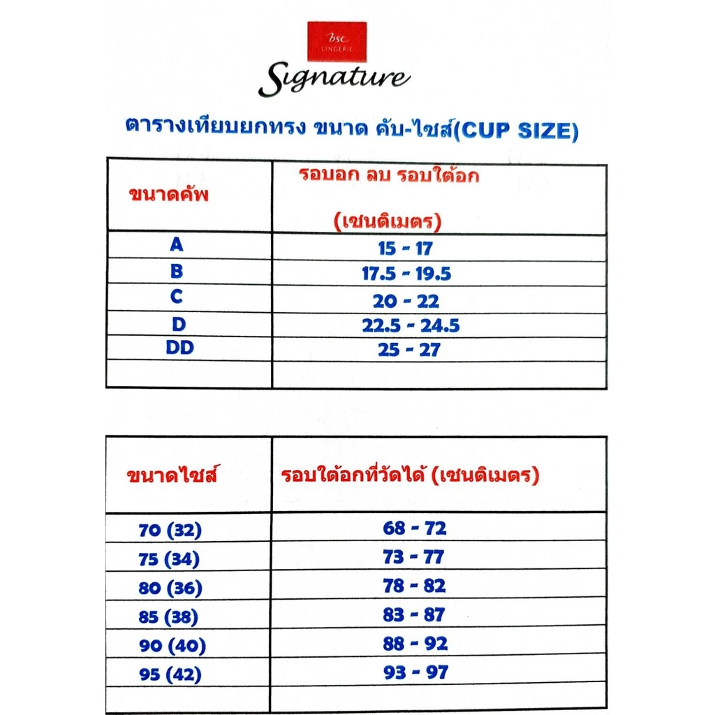 เสื้อชั้นใน แบรนด์ BSC Signature รุ่น CB7419 - Image 8