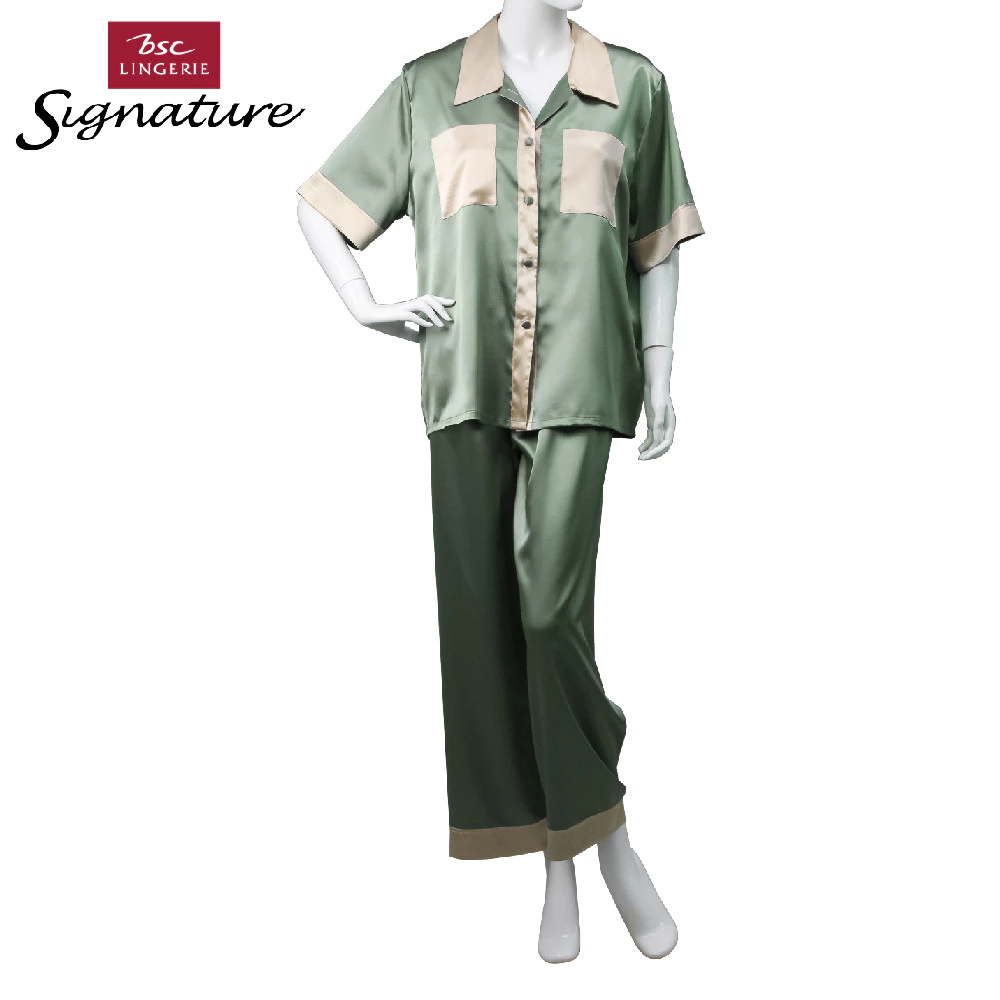 ชุดนอนผ้าซาติน แบรนด์ BSC Signature รุ่น CN9521 - Image 4