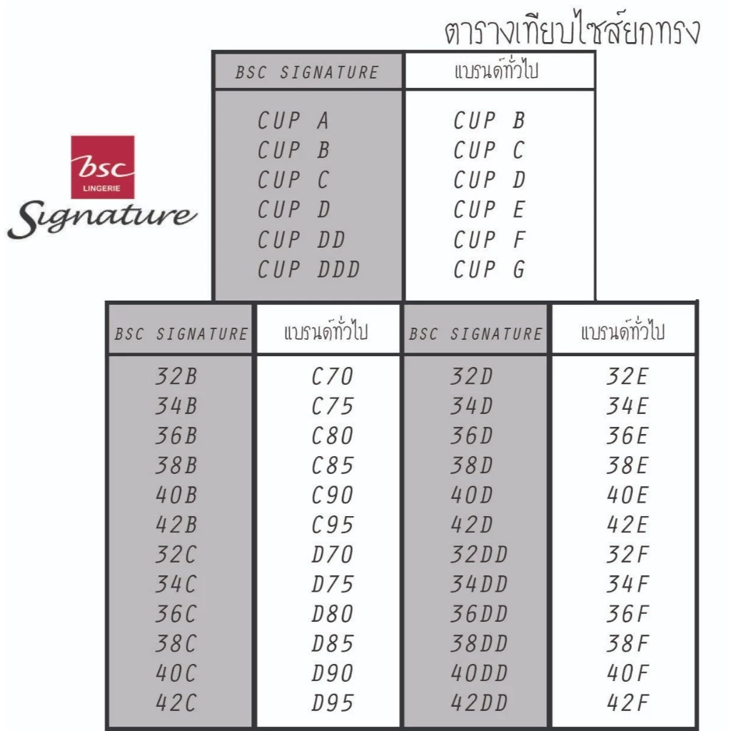 เสื้อชั้นใน แบรนด์ BSC Signature รุ่น CB5199 - Image 9