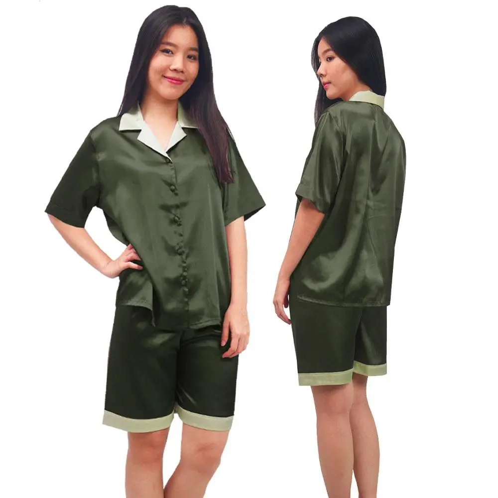 ชุดนอนซาติน เสื้อแขนสั้น+กางเกงขาสั้น แบรนด์ Parada รุ่น CW9505 - Image 4