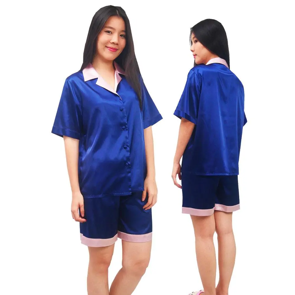 ชุดนอนซาติน เสื้อแขนสั้น+กางเกงขาสั้น แบรนด์ Parada รุ่น CW9505 - Image 2