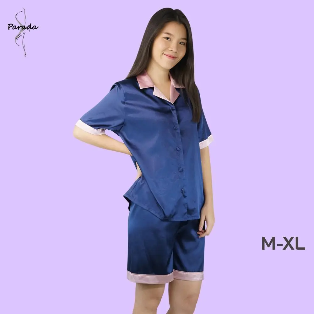 ชุดนอนเสื้อแขนสั้น+กางเกงขาสั้น ผ้าซาติน แบรนด์ Parada รุ่น CW9506 - Image 10