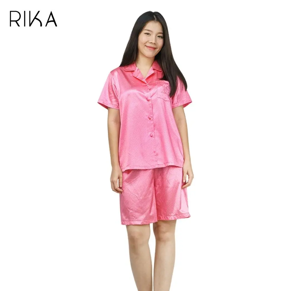 ชุดนอนผ้าซาตินพิมพ์ลาย แบรนด์ Rika รุ่น FV3027 - Image 6