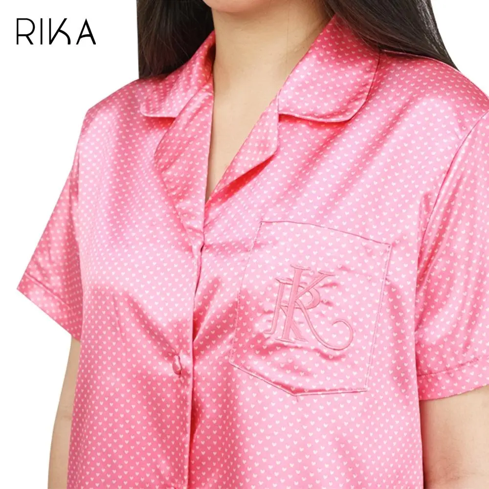 ชุดนอนผ้าซาตินพิมพ์ลาย แบรนด์ Rika รุ่น FV3027 - Image 3