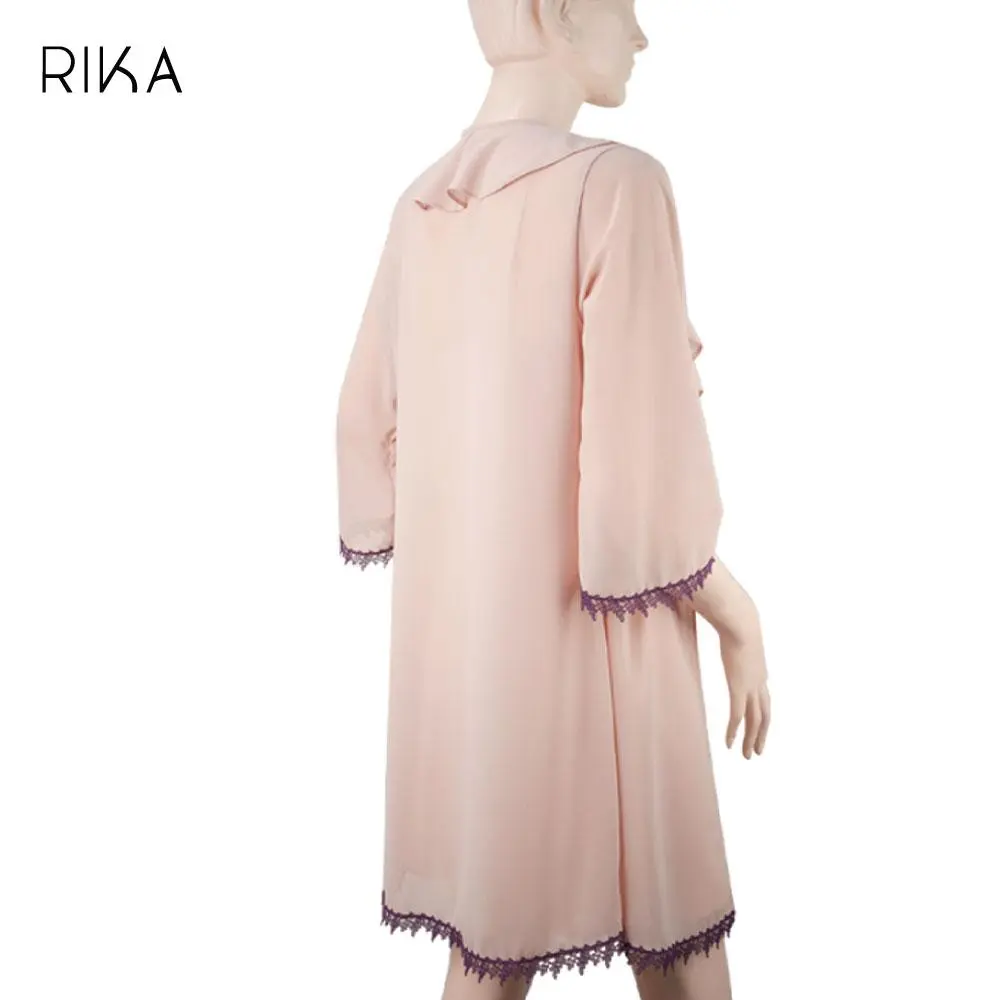 ชุดคลุมก่อนนอนรูปแบบ เสื้อคลุมแขนยาว แบรนด์ RIKA รุ่น FV3041 **เฉพาะเสื้อคลุม** - Image 7