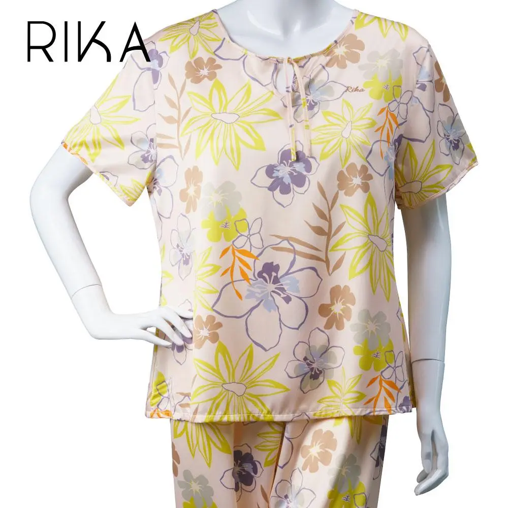 ชุดนอนผ้าซาตินพิมพ์ลาย แบรนด์ Rika รุ่น FV3050 - Image 14