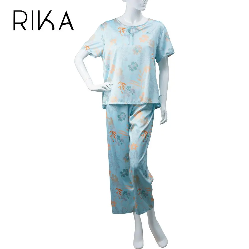 ชุดนอนผ้าซาตินพิมพ์ลาย แบรนด์ Rika รุ่น FV3050 - Image 10