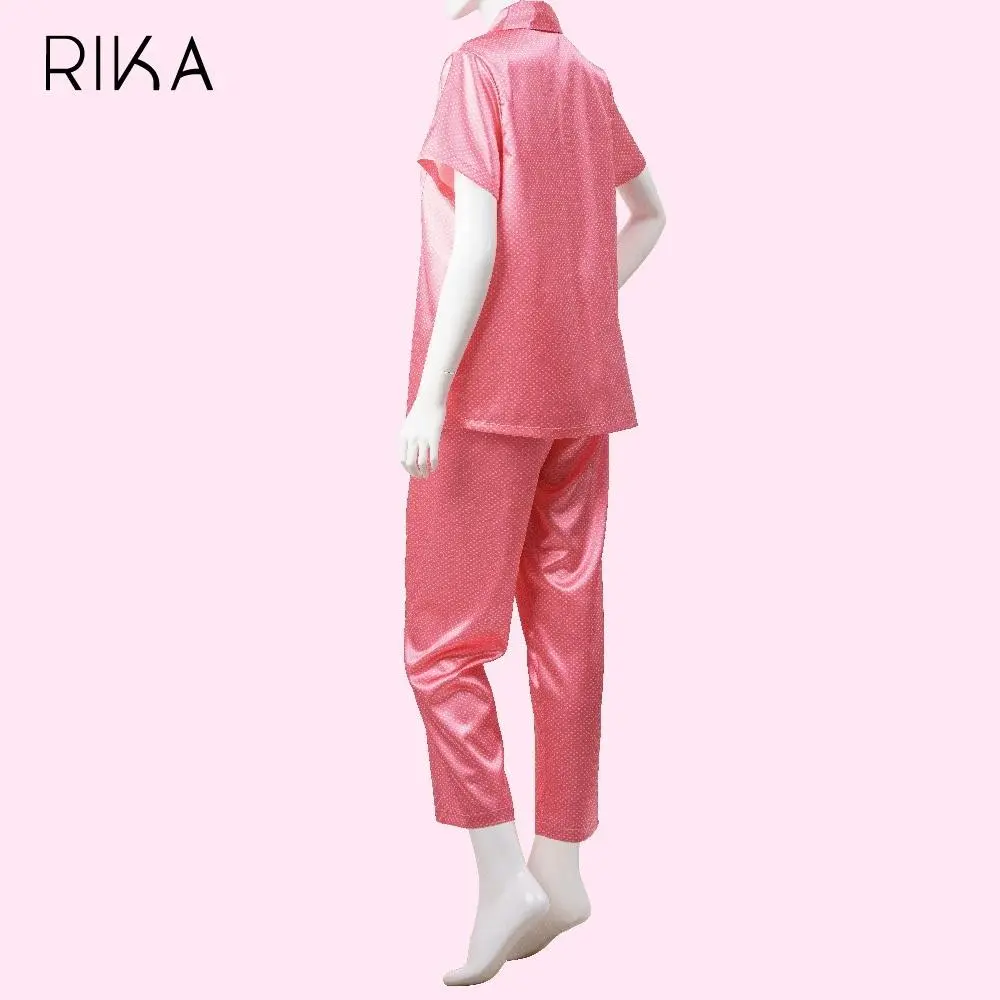 ชุดนอนผ้าซาตินพิมพ์ลาย แบรนด์ Rika รุ่น FV3057 - Image 8