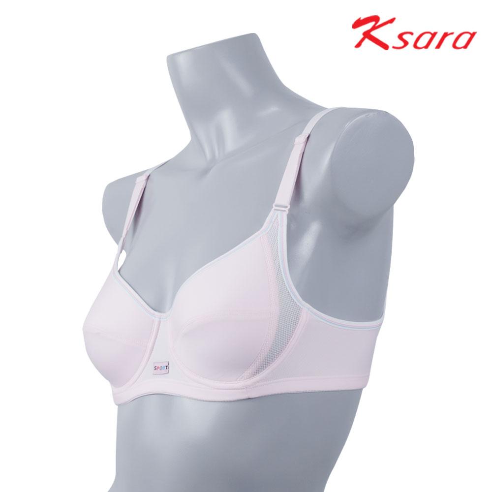 เสื้อชั้นในสปอร์ตบรา KSARA รุ่น KB2332 Sport สวมใส่สบาย ปรับได้ 2 ระดับ ตะขอหลัง ดีไซน์ทรงสปอร์ตผ้าซ้อน 2 ชั้น ฟองน้ำ ออกกำลังกาย - Image 5