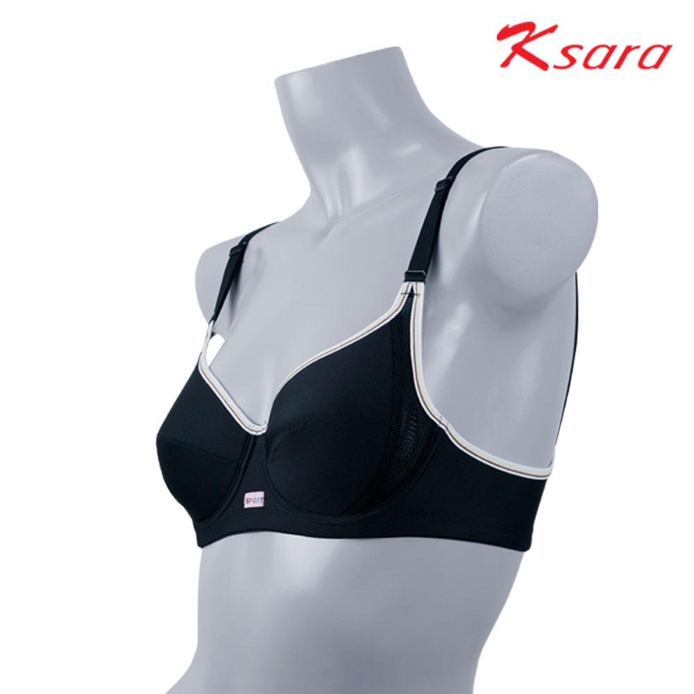 เสื้อชั้นในสปอร์ตบรา KSARA รุ่น KB2332 Sport สวมใส่สบาย ปรับได้ 2 ระดับ ตะขอหลัง ดีไซน์ทรงสปอร์ตผ้าซ้อน 2 ชั้น ฟองน้ำ ออกกำลังกาย - Image 7