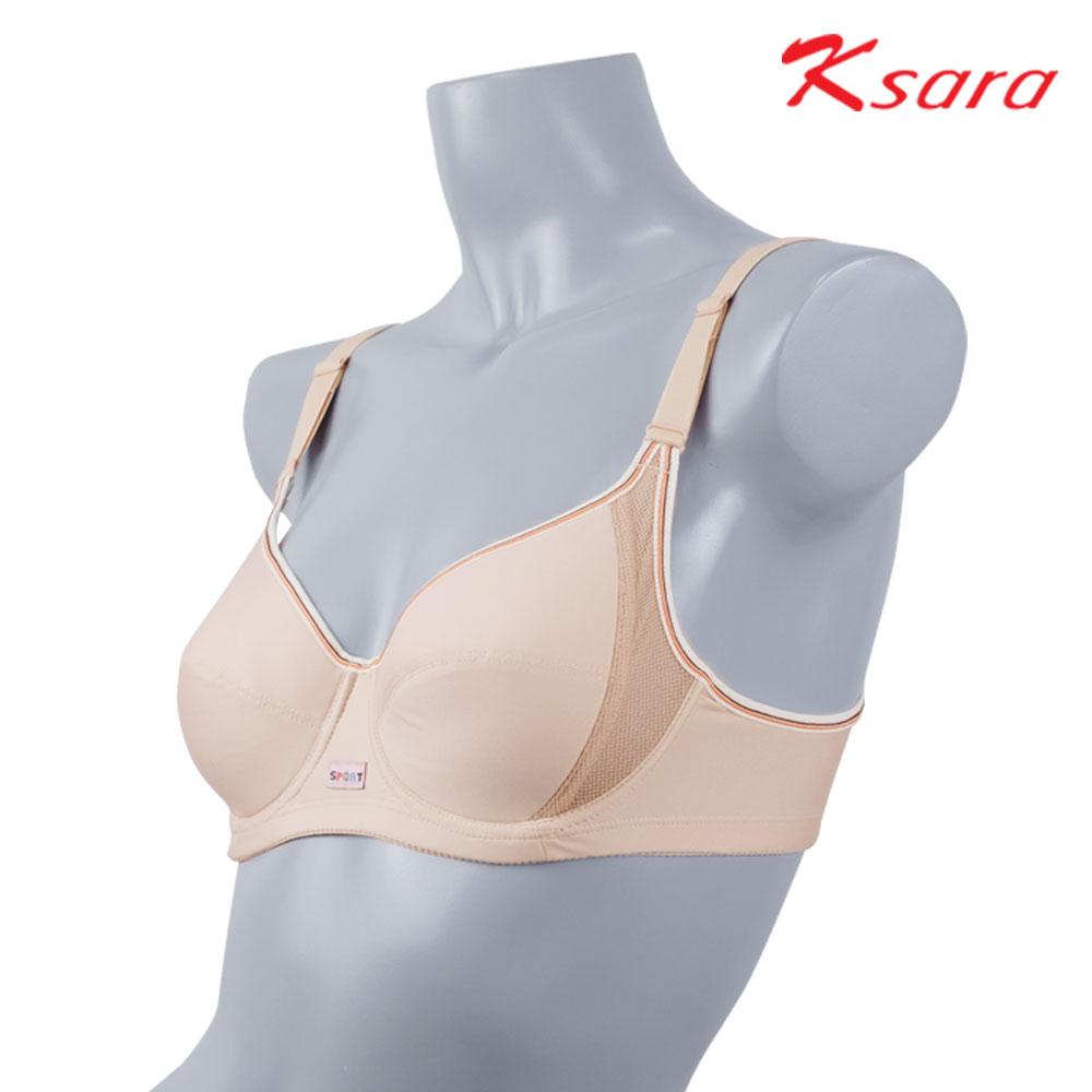 เสื้อชั้นในสปอร์ตบรา KSARA รุ่น KB2332 Sport สวมใส่สบาย ปรับได้ 2 ระดับ ตะขอหลัง ดีไซน์ทรงสปอร์ตผ้าซ้อน 2 ชั้น ฟองน้ำ ออกกำลังกาย - Image 8